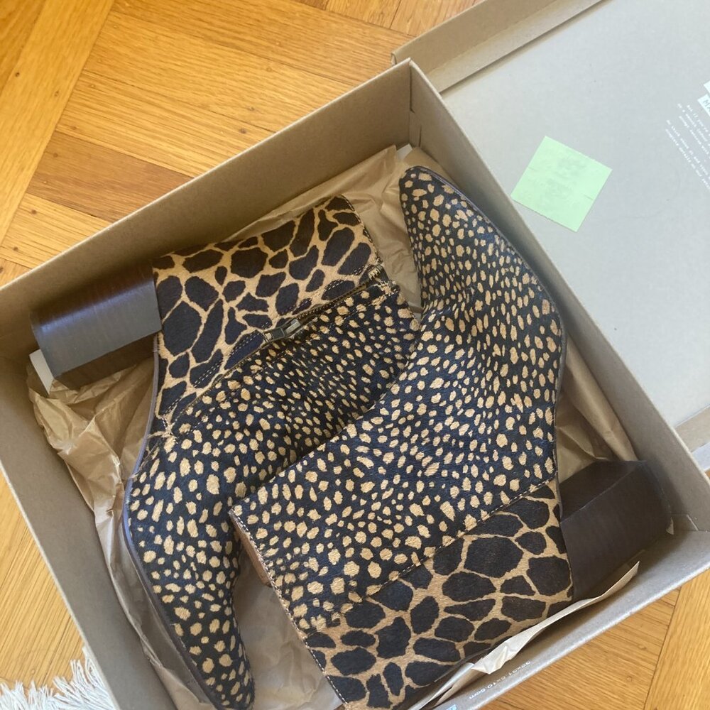 Madewell Fiona Boot, Mixed Calf Hair Size 9.5